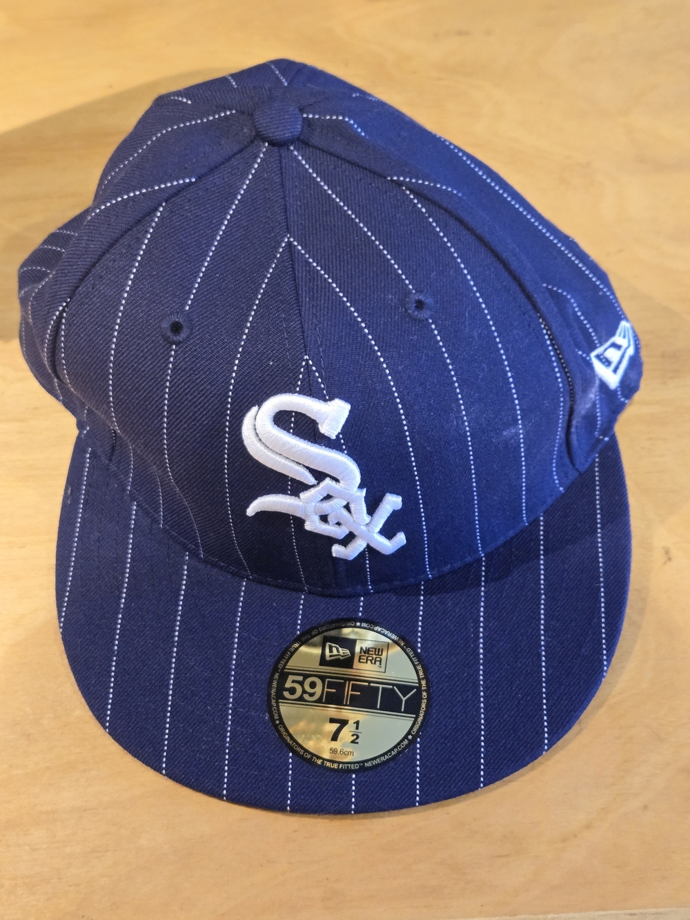 New Era Navy Pinstripe Chicago White Sox 59FIFTY Fitted Cap